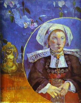 ポール・ゴーギャン Painting - ラ・ベル・アンジェル サトル夫人の肖像 ポスト印象派 原始主義 ポール・ゴーギャン